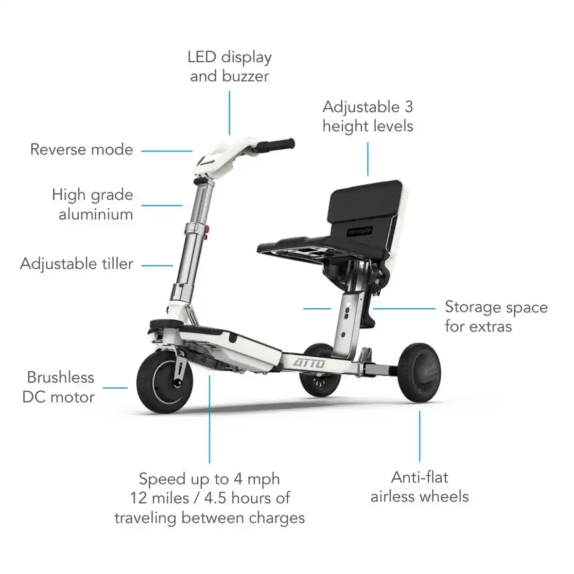 ATTO Portable Mobility Scooter - Image 59