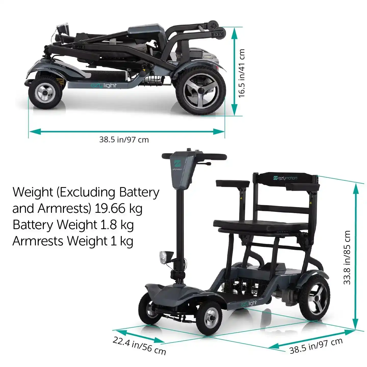 EZY LIGHT Portable Mobility Scooter - Image 19